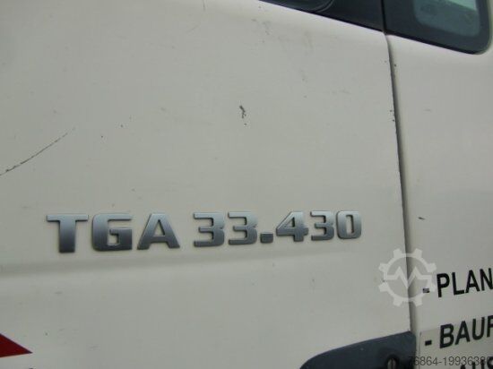 Háromirányú billenő teherautó MAN TGA 33.430 6X4 KIPPER, MANUEL, E4 PALFINGER BLATT-BLATT
