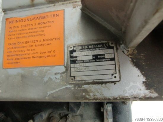 Háromirányú billenő teherautó MAN TGA 33.430 6X4 KIPPER, MANUEL, E4 PALFINGER BLATT-BLATT