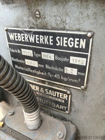 Weberwerke Siegen BM 4 edging and sheet metal profiling machine Maszyna do rantowania i profilowania blachy Weberwerke Siegen BM 4 Maszyna do rantowania i profilowania blachy Weberwerke Siegen BM 4