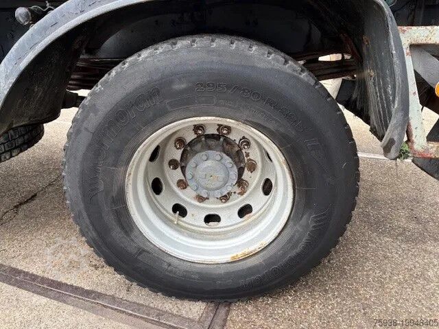 Kipper met kraan DAF 65 -180ATI 4x4 FULL STEEL 3-WAY KIPPER AND PALF...