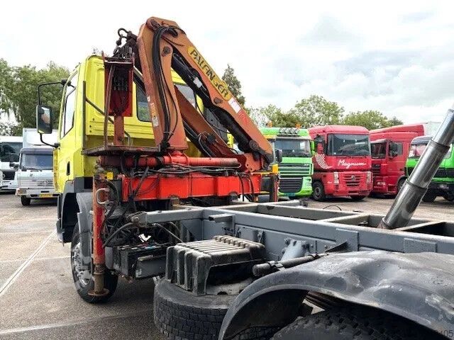 Kipper met kraan DAF 65 -180ATI 4x4 FULL STEEL 3-WAY KIPPER AND PALF...