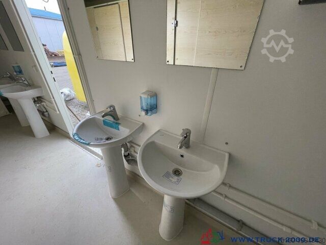 Remolque abierto con toldo  Sanitär Toiletten Container NEU 6 Toiletten
