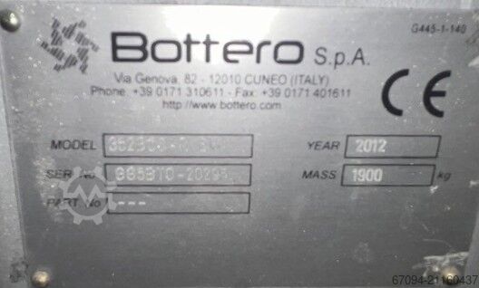 Glass cutting desk Bottero 352BCS-R EVO