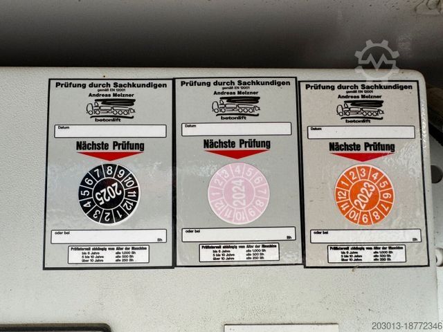 Betonmixer vrachtwagen MERCEDES-BENZ AROCS 3243 8x4 Euro 6 Pumi Putzmeister TMM 24-3