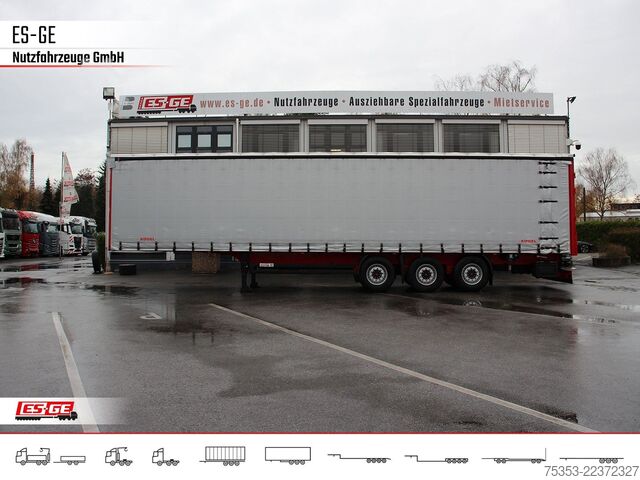 Open oplegger met zeil KÖGEL 3-Achs-Cargo-Coil-Pritschensattelanhänger