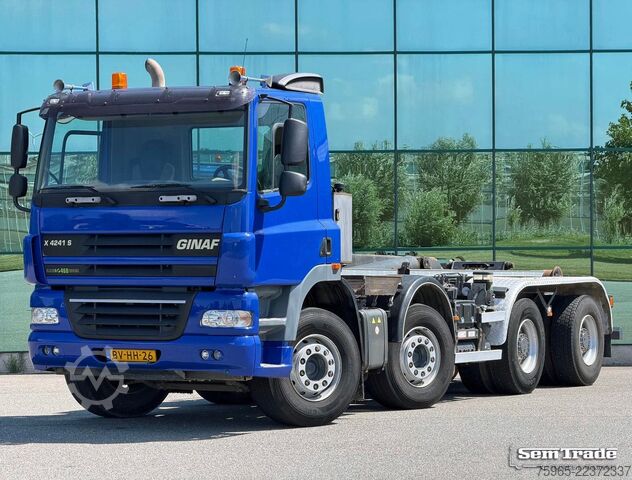 Haakarm vrachtwagen GINAF X 4241 S 8X4 EURO 5 MANUAL GEARBOX 460 HP ONLY 1