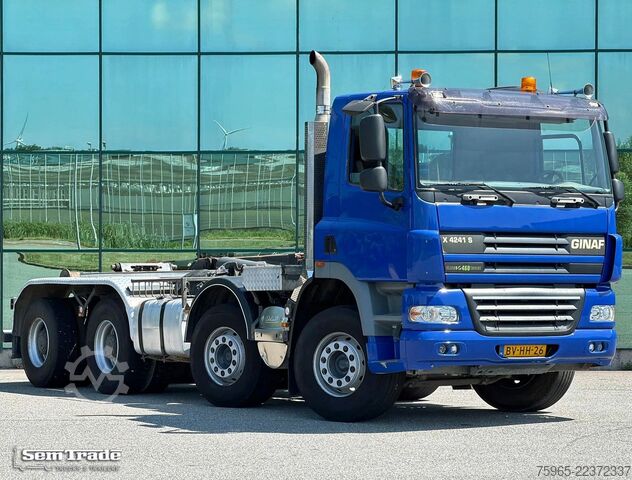 Haakarm vrachtwagen GINAF X 4241 S 8X4 EURO 5 MANUAL GEARBOX 460 HP ONLY 1