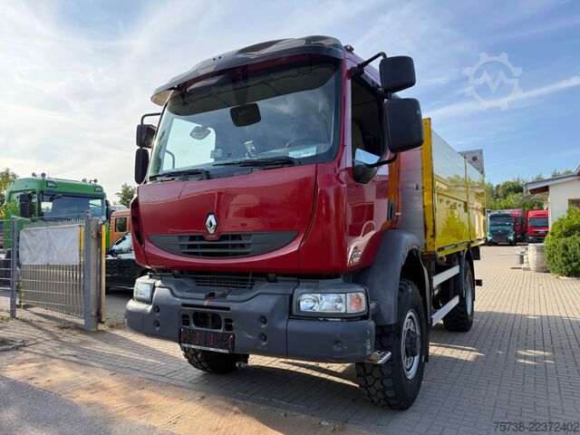 Vrachtauto met open laadbak RENAULT Midlum 280 DXI 4x4 Pritsche+LBW/BLATTFEDERUNG