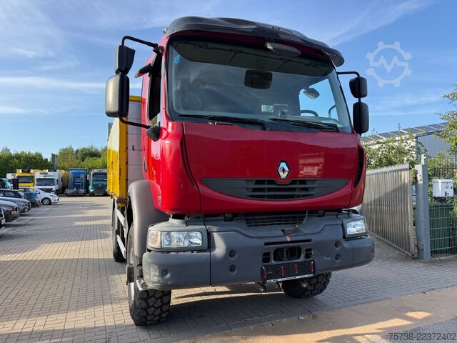 Vrachtauto met open laadbak RENAULT Midlum 280 DXI 4x4 Pritsche+LBW/BLATTFEDERUNG