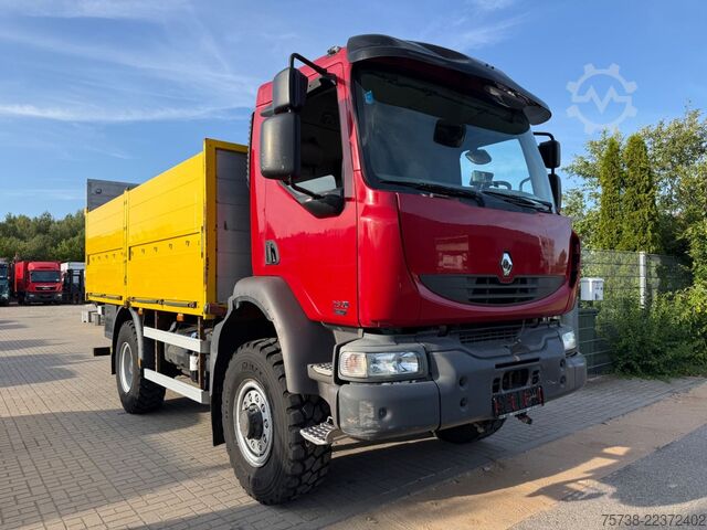 Vrachtauto met open laadbak RENAULT Midlum 280 DXI 4x4 Pritsche+LBW/BLATTFEDERUNG