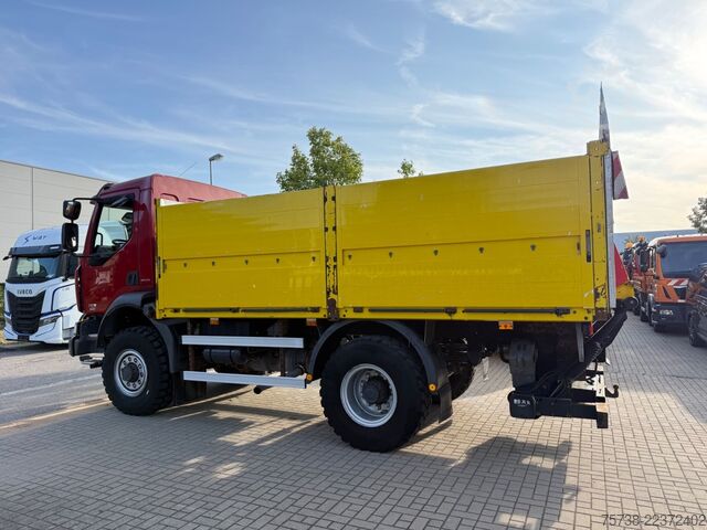 Vrachtauto met open laadbak RENAULT Midlum 280 DXI 4x4 Pritsche+LBW/BLATTFEDERUNG