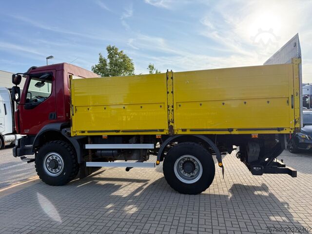 Vrachtauto met open laadbak RENAULT Midlum 280 DXI 4x4 Pritsche+LBW/BLATTFEDERUNG