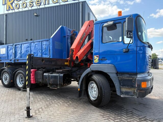 Containertransport (haakarmsysteem) MAN F 2000 28.364 + PALFINGER PK 12080 3X EXT + man...