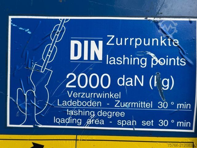 Wissellaadbak oplegger KRONE KOFFER WP 7.3 RSTG / Türen / 3 m Innenhöhe