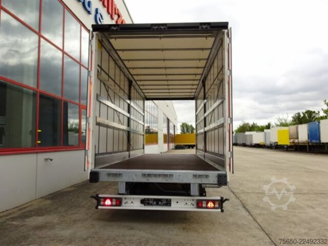 Otwarta przyczepa z plandeką Möslein TPW 105 D Schwebheim  Tandem- Planenanhänger Durchladen