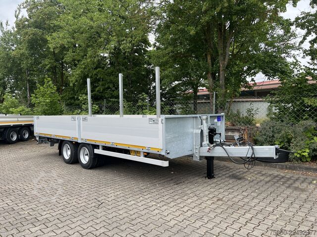 Otwarta przyczepa Möslein THT 14,4 G 7,2  14,4 t Tandem- Pritschenanhänger- Tieflader