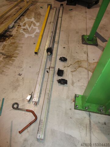 Vinç kanopisi Vinç İç mekan vinci Vinç pisti Stahl Portalkran Brückenkran Kettenzug NL 500Kg Stahlbau 9 x 5,7m IPE300 HEA200