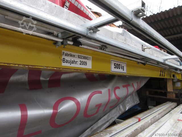 Vinç kanopisi Vinç İç mekan vinci Vinç pisti Stahl Portalkran Brückenkran Kettenzug NL 500Kg Stahlbau 9 x 5,7m IPE300 HEA200