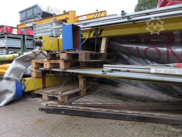 Vinç kanopisi Vinç İç mekan vinci Vinç pisti Stahl Portalkran Brückenkran Kettenzug 2x500Kg Stahlbau 16 x 7,6m IPE300 HEA200