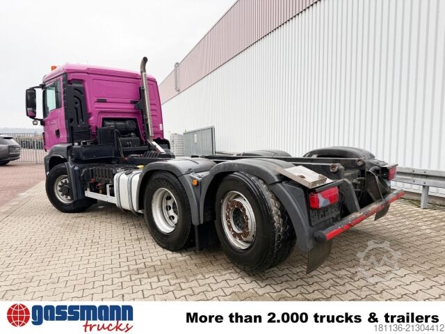 Roll-off tipper truck MAN TGS 28.440 6X4H-4 BL, HydroDrive, Lenk-/Liftachse,