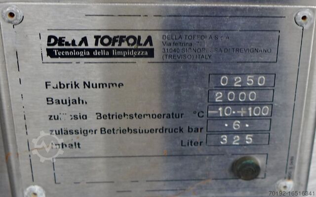 Della Toffola NF5 / paneelfilter 5 m² Della Toffola 