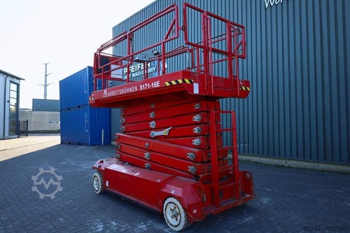 Podnośnik nożycowy PB LIFT S171-16E Electric, 17.3m Working Height, 400k