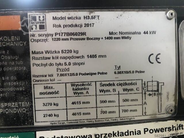 Forklift Hyster H3.5FT