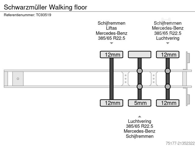 Schwarzmüller mozgópadlós pótkocsi Schwarzmüller Walking floor