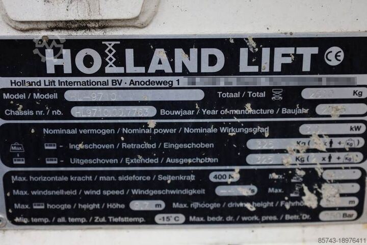 Scherenhebebühne Holland Lift Ecostar HL-9710 Electric, 12m Working Height, 325k