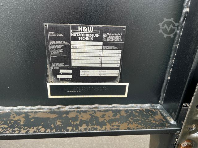 Oplegger  H&W 3- Achs Auflieger für Presscontainer