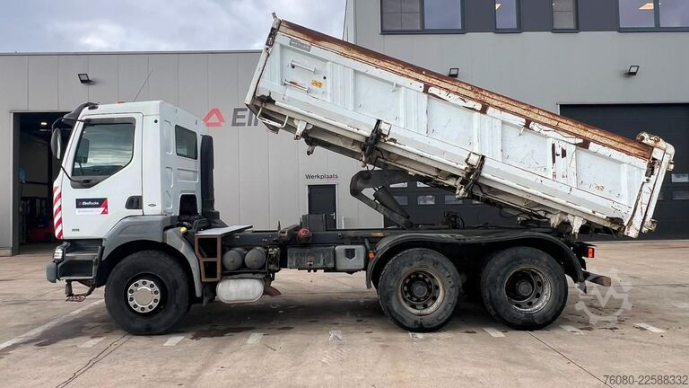 3-Seiten-Kipper Renault KERAX 340 (POMPE MANUELLE / BOITE MANUELLE / MA...