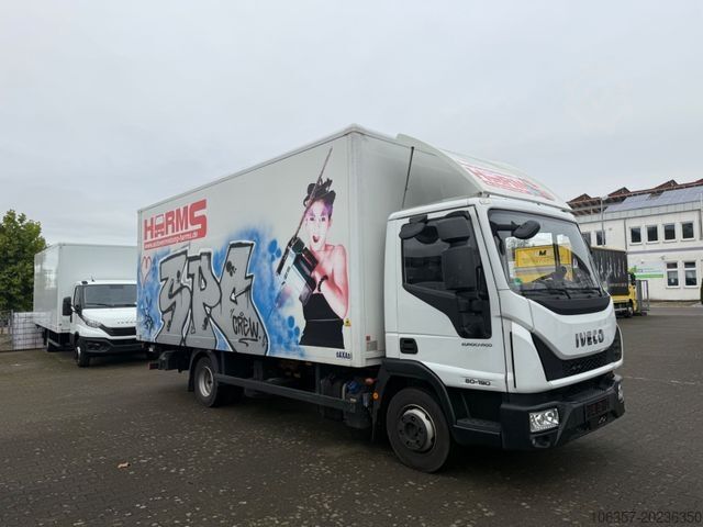 Furgão fechado IVECO Eurocargo 80E19/P  Euro6D Koffer LBW 1000kg