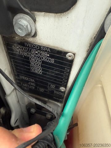 Furgão fechado IVECO Eurocargo 80E19/P  Euro6D Koffer LBW 1000kg