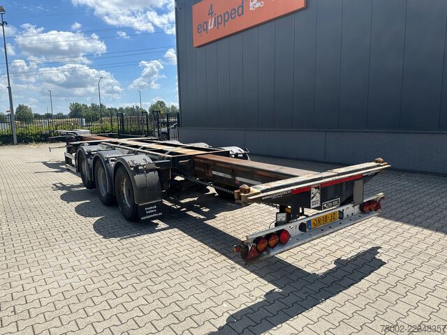 Containertransport D-TEC FLEXITRAILER / 45FT HC MULTI / BPW + drumbrakes...