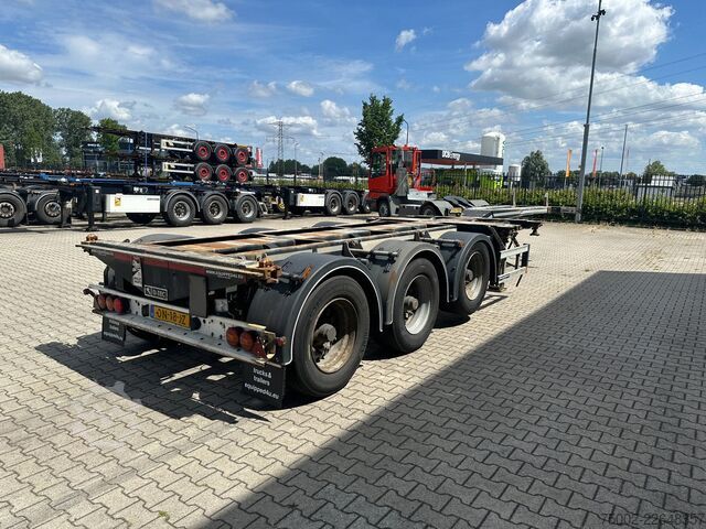 Containertransport D-TEC FLEXITRAILER / 45FT HC MULTI / BPW + drumbrakes...
