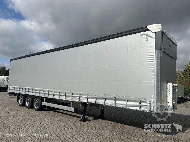 Open semitrailer with tarp Schmitz Cargobull Curtainsider Mega Getränke