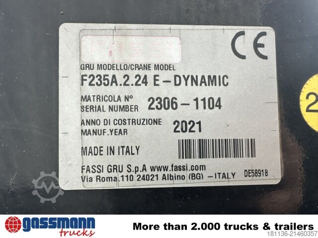 Vrachtauto met open laadbak MAN TGS 26.430 6x2-2 BL, Liftachse, Heckkran Fassi