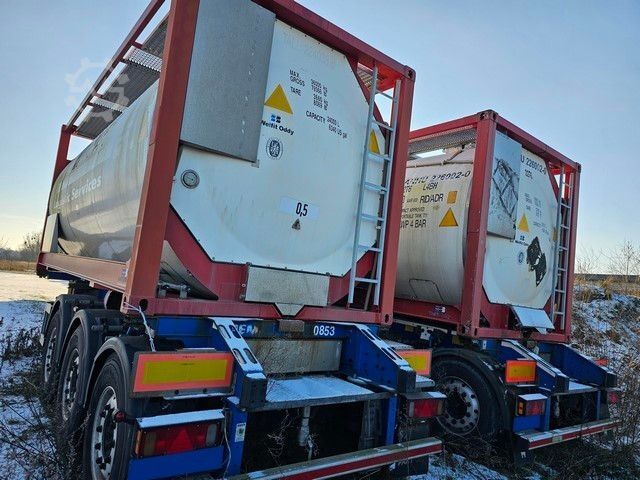 Naczepa z wymienną zabudową SCHMITZ CARGOBULL 20" Tankconatinerchassis + Tankcontainer