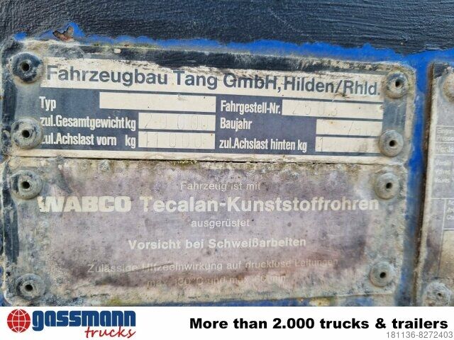 Otvorena poluprikolica sa ceradom Tang TANG Pritschenauflieger