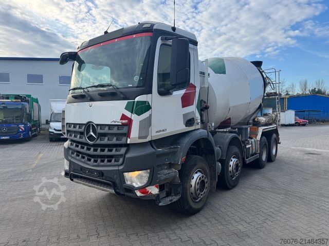 Betonmixer vrachtwagen MERCEDES-BENZ MB Arocs 3240 B 9cbm Liebherr HTM904 Klima