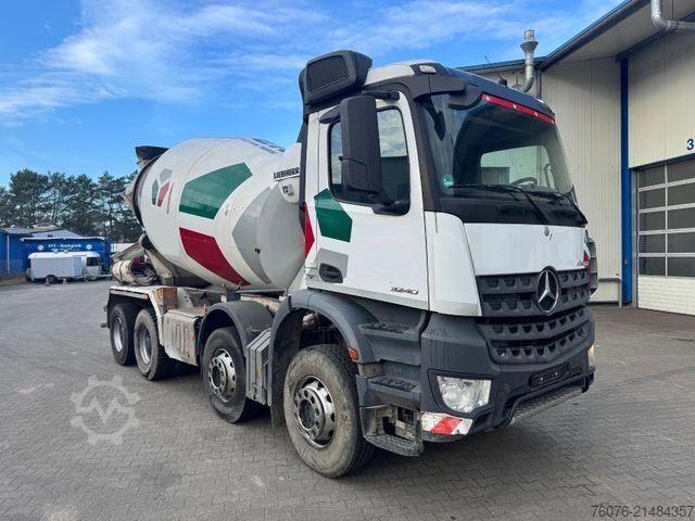 Betonmixer vrachtwagen MERCEDES-BENZ MB Arocs 3240 B 9cbm Liebherr HTM904 Klima