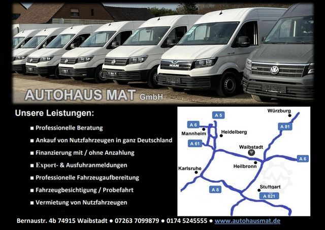 Minibus VOLKSWAGEN CRAFTER 9 SITZER KLIMAA. NAVI 177 PS 1.HAND