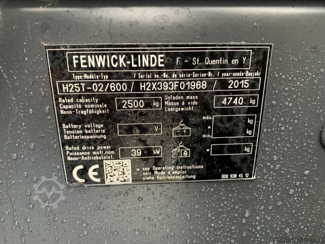 LPG -gaffeltruckar Linde H25T-02/600