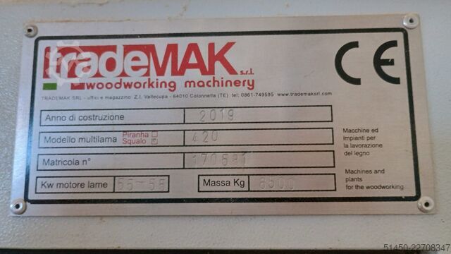 Multi blade saw trademak SQUALO 420
