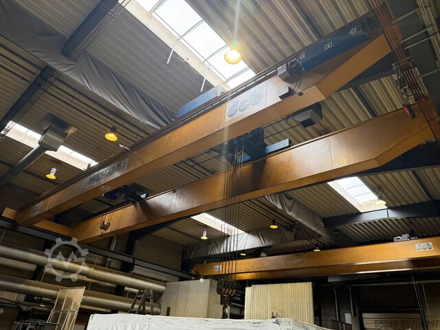 Grua ABUS de 40/16 toneladas, alcance de 21.100 mm. Abus Overhead crane. 40/16 Ton. Span: 21.100