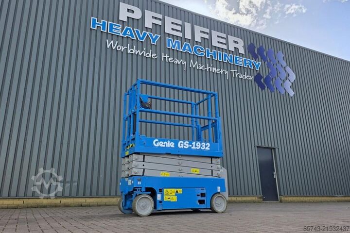 Schaarlift Genie GS1932 Electric, 2025 Batteries, Working Height 7.