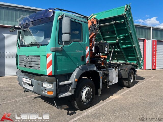 Grúa montada en camión MAN TGM 18.280 4x4BB*Terex-Kran*Meiller-Kipper*