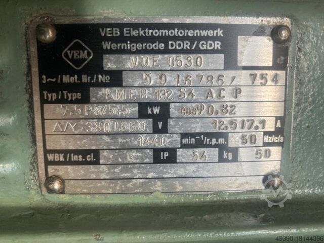 Hydraulische werkplaatspers, brootspers, spiebaanpers, voor het brootsen van spiebanen in doorlopend Eigenbau MaVo 5t-20