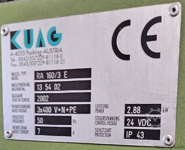 KUAG RUWE TAKEL RA 160-3E KUAG RA 160-3 E
