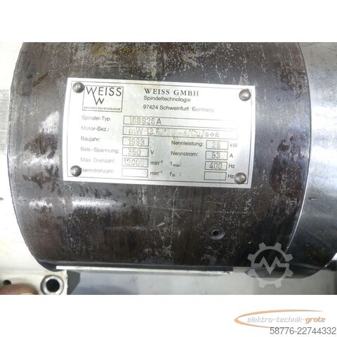 Componente  Weiss 168828 A Schleif-Spindel 53A / 26kw / 12000 U/min